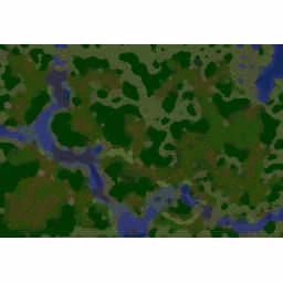 2P Campaign: NightElf 01 terrain minimap