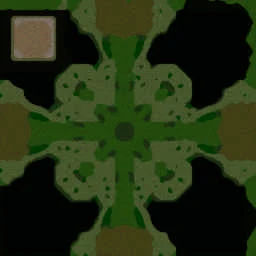 4 Way Hero Defence C terrain minimap