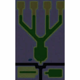 4 Way Hero Defense terrain minimap