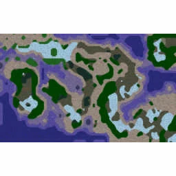 7 Blademasters and Thral terrain minimap