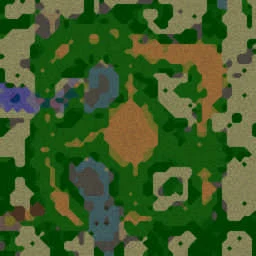 Creep Fight 1.09 terrain minimap