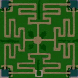 DBZ Hero Maze TD v4.1 terrain minimap