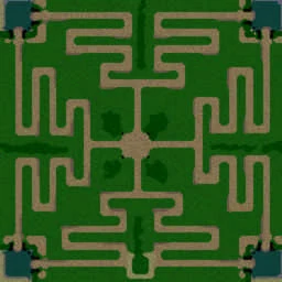 DBZ Hero Maze TD v6 terrain minimap