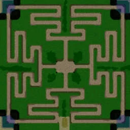DBZ Hero Maze TD Platinum terrain minimap