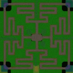 DBZ Hero Maze TD v7.a Survival terrain minimap