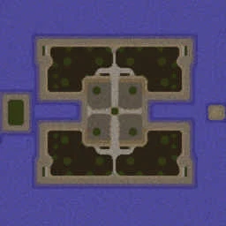 Footman Frenzy 6v6 Gold terrain minimap
