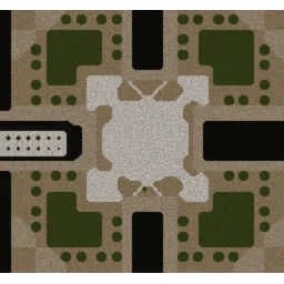 Footman Frenzy v5.0 AI terrain minimap