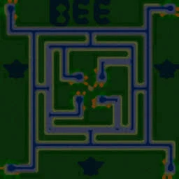 Green Circle TD Bee terrain minimap