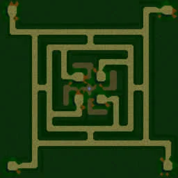 Green Circle TD The King terrain minimap