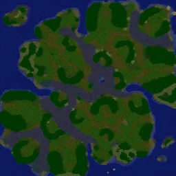 潮汐林地 - 天梯版 terrain minimap
