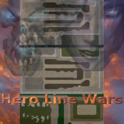 Hero Line Wars RoC v2.3 terrain minimap