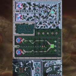 Hero Line Wars RoC v6.0 terrain minimap