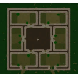 Kitae's Micro Wars 1.2e Balanced terrain minimap