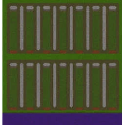 Line Tower Wars: Reforged - Balanced terrain minimap
