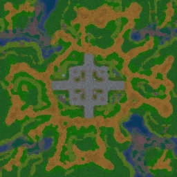 (4)Lost Temple LV_hero random terrain minimap