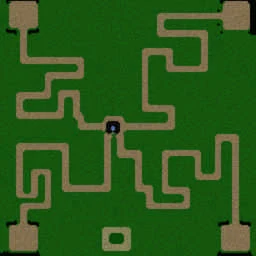 Maze TD(40 Lvs) Mod 10 terrain minimap