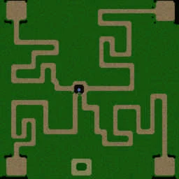 Maze TD 6.10 - 51 Lvl - Survivor terrain minimap