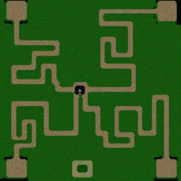 Maze TD V4.02 (30 Level)Survivor terrain minimap