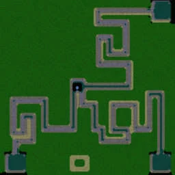 Maze TD (3 Players) terrain minimap