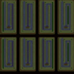 Shrew's Double Maze Tower Defense solo terrain minimap