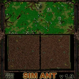 SIM ANT v1.9 terrain minimap