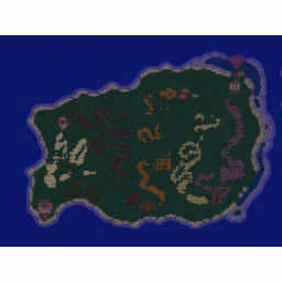 The Isle Maze terrain minimap