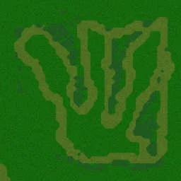 Defend the castle terrain minimap