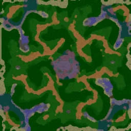 Twisted Meadows (12 players) terrain minimap
