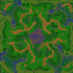 Twisted Meadows - random hero terrain minimap