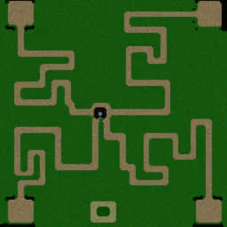 5 Player Maze TD V4.1(30 Level) terrain minimap