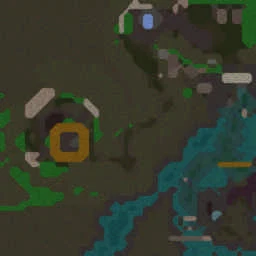 Warcraft III: Battle for Classic terrain minimap